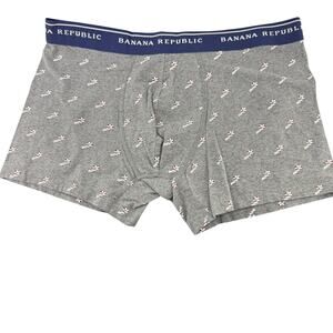 Banana Republic Candycane White Grey Mens Boxer Size Medium